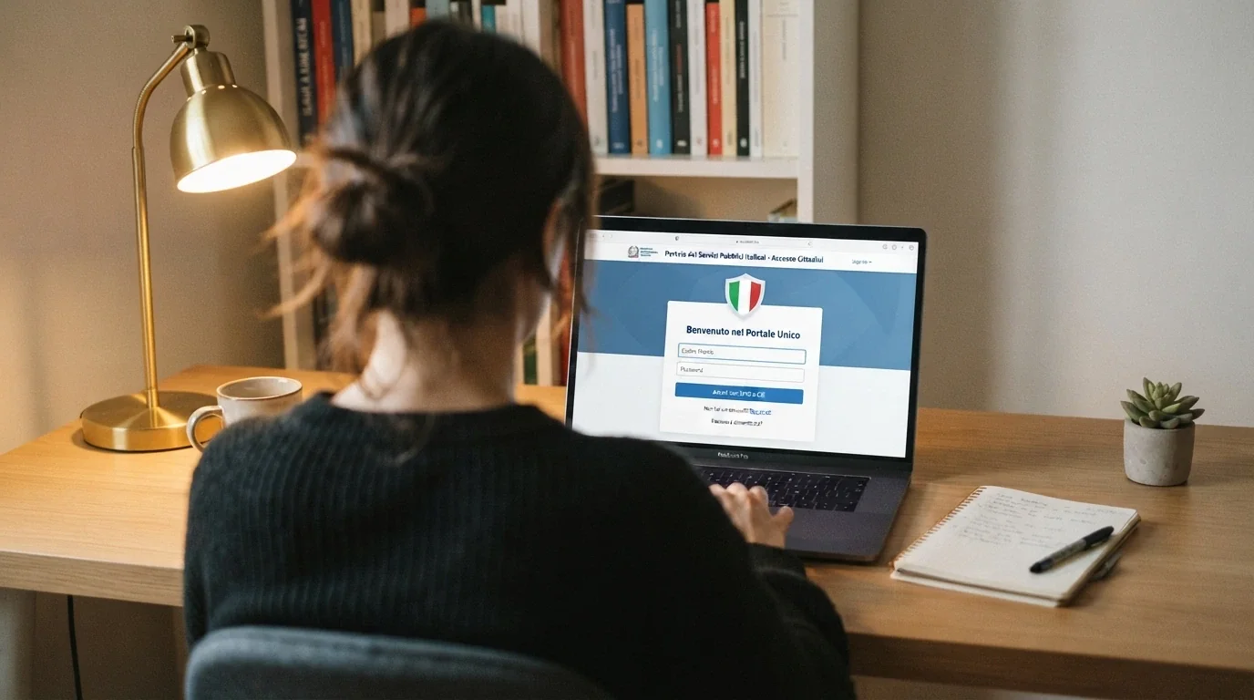 Interfaccia del portale ADM per l'accesso al Registro Unico degli Autoesclusi con autenticazione SPID