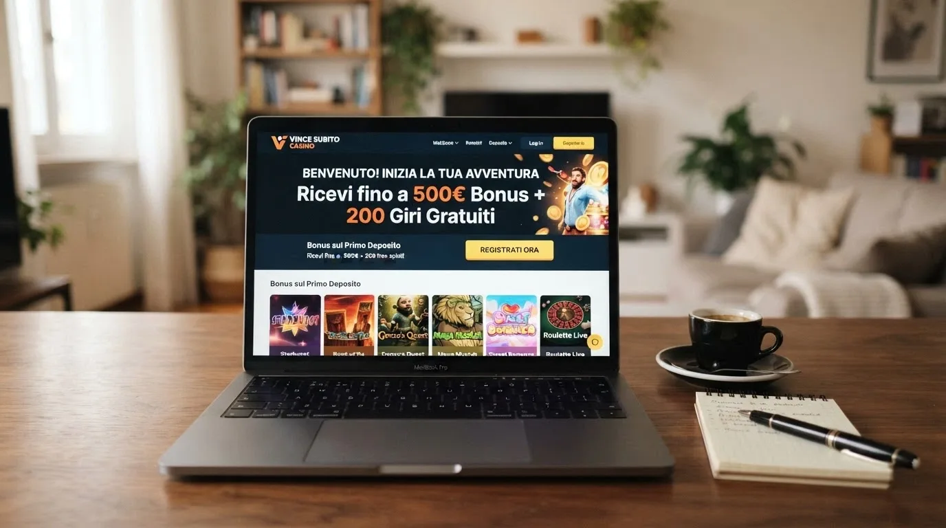 Schermata promozionale dell'offerta di benvenuto del Casinò di Sanremo online