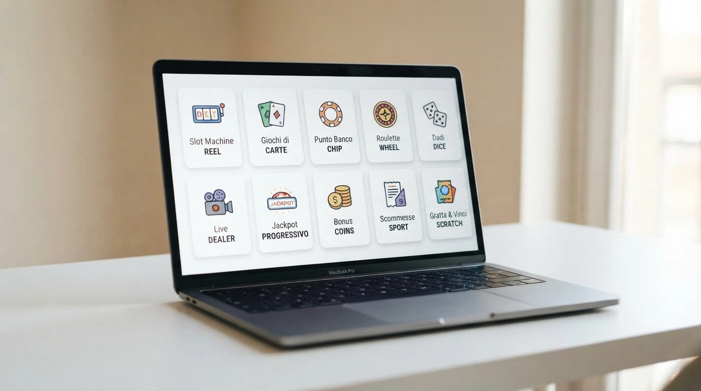Vetrina dei loghi dei dieci casinò online con licenza ADM recensiti in questa guida, disposti in griglia