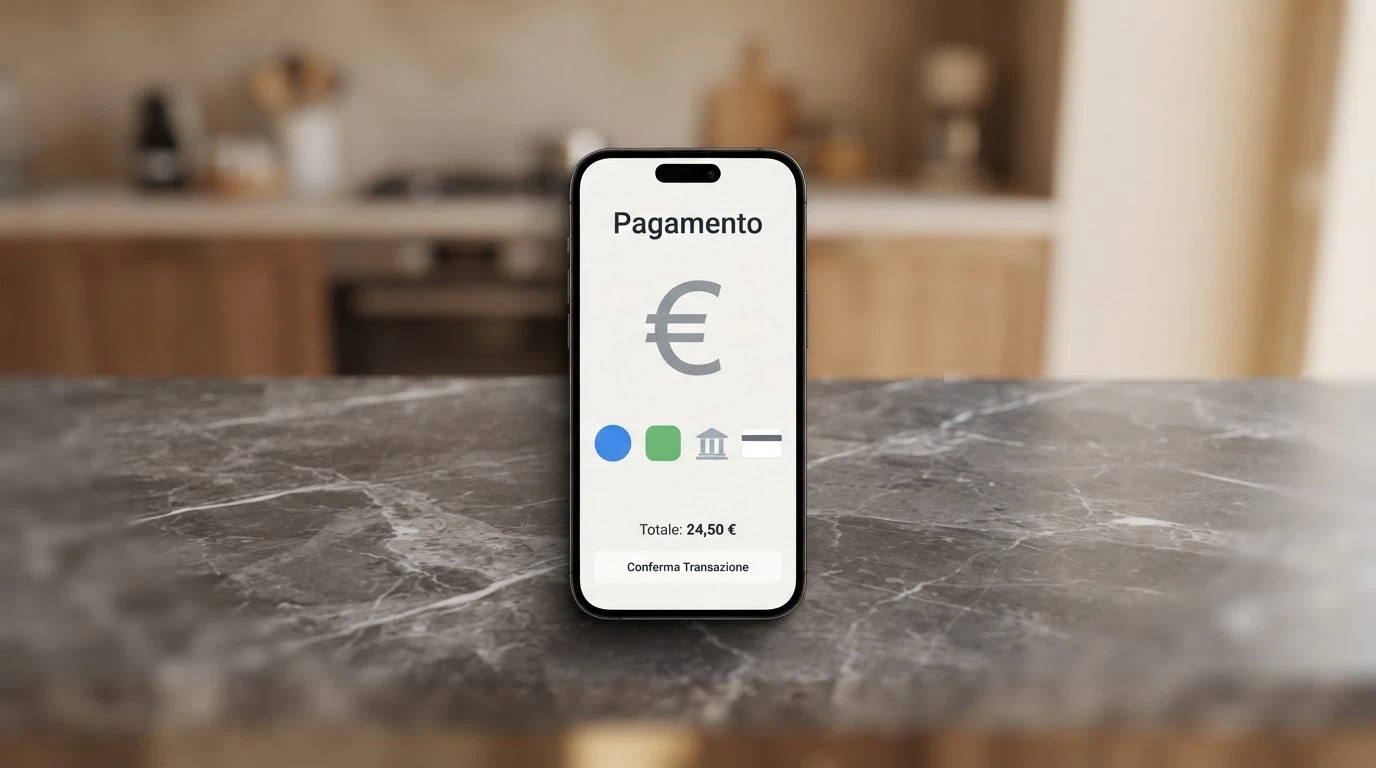 Icone di PayPal, Google Pay, bonifico bancario e carta di credito affiancate su un'interfaccia di cassa di casinò online