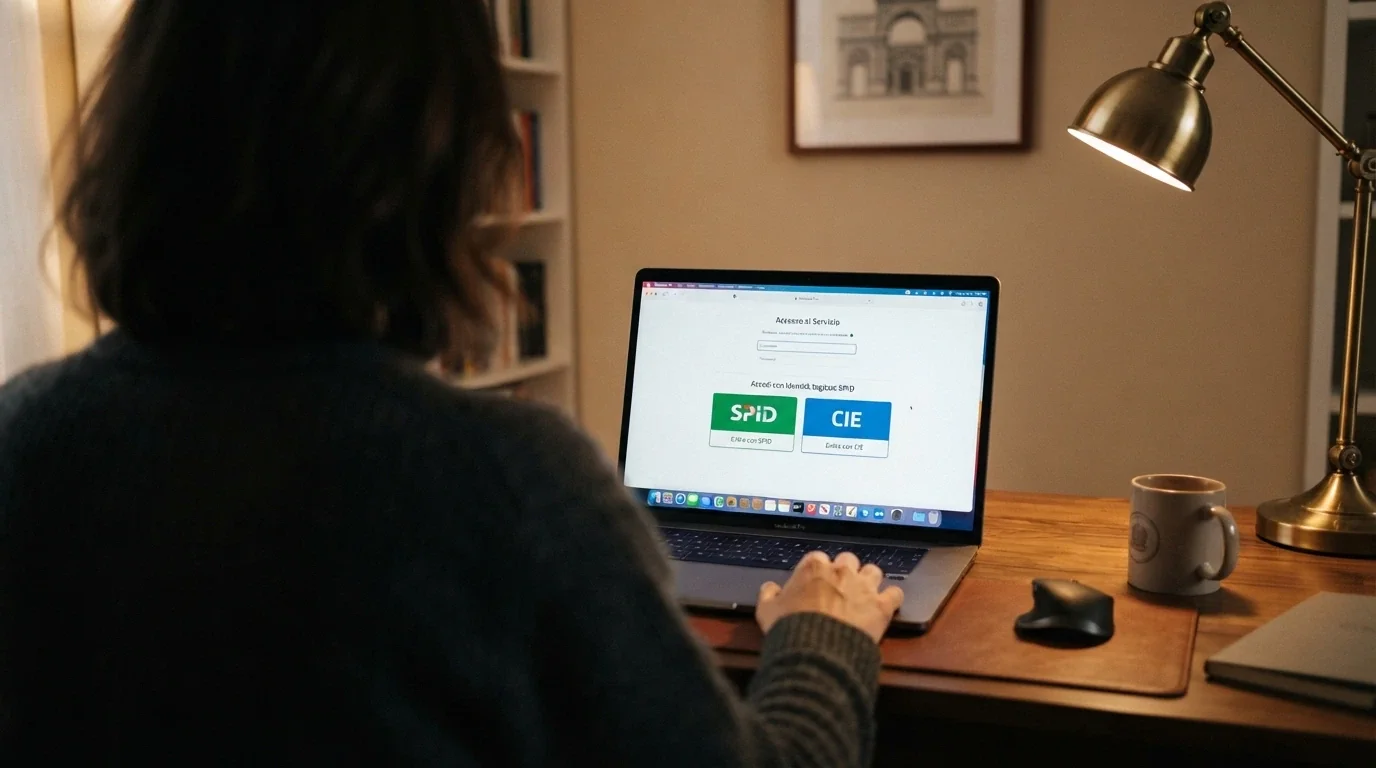 Schermata di accesso a un casinò online con le opzioni SPID e Carta d'Identità Elettronica