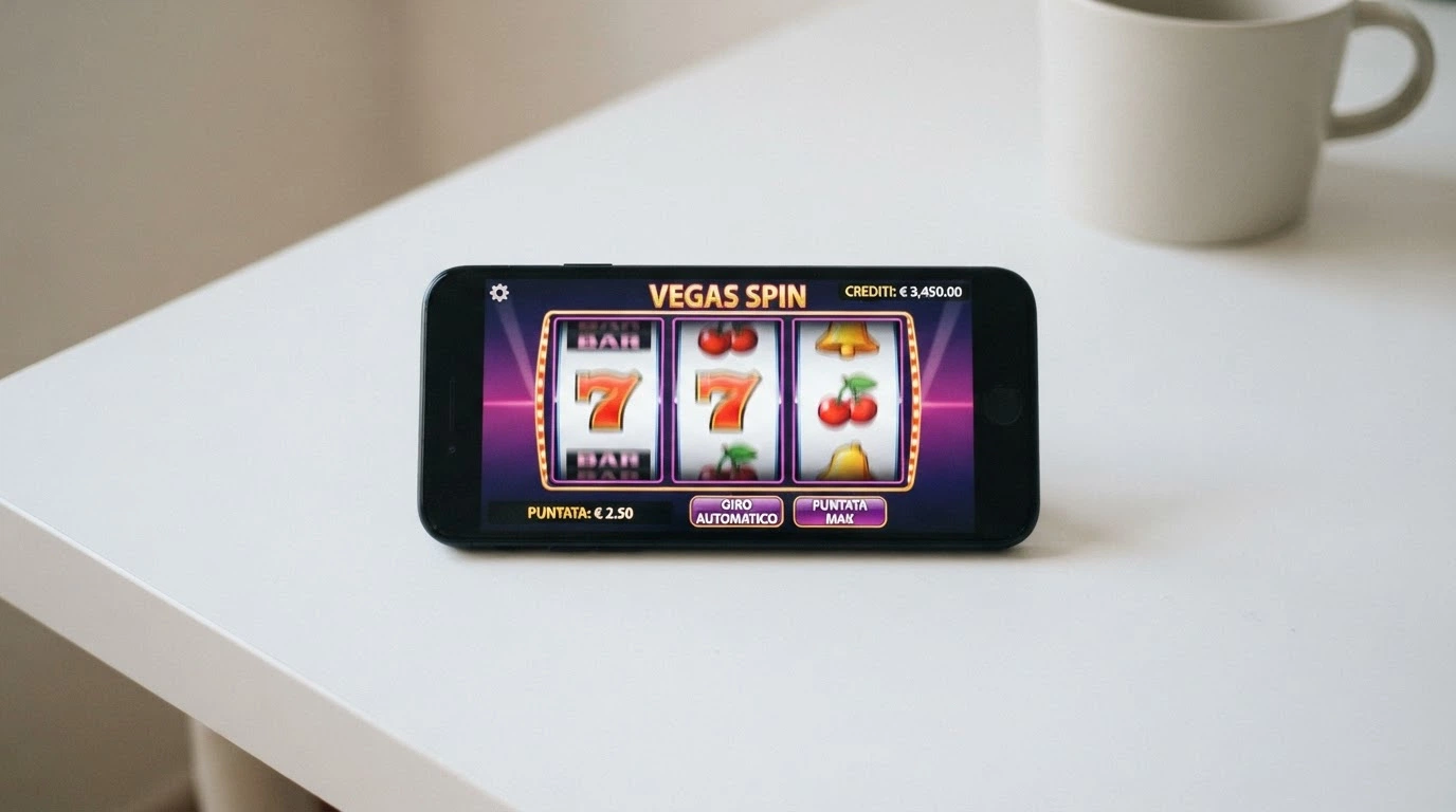 Schermata di una slot machine online in versione gratuita caricata direttamente nel browser, senza download né login